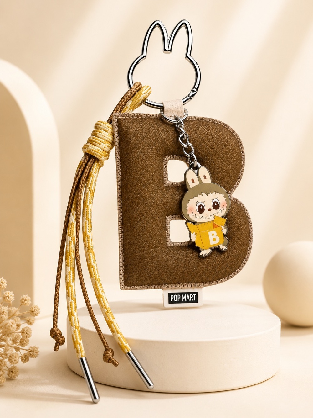 POP MART Labubu Pin for Love Letter B Pendant Keychain Bag Charm BNIB
